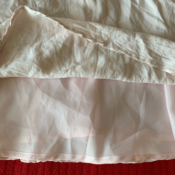 Vintage Pink Linen Midi Dress Size 14 - Picture 9 of 14